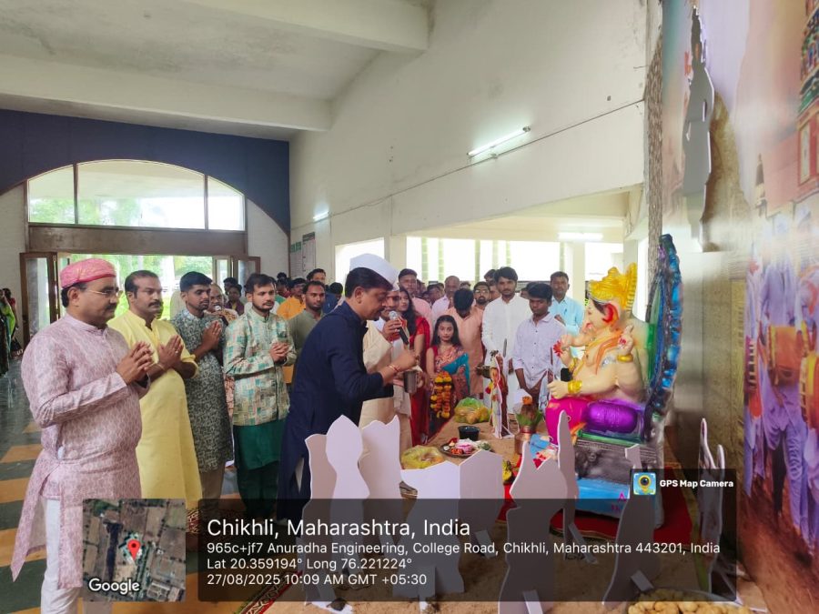 Pharma Ganesh Festival celebration on campus